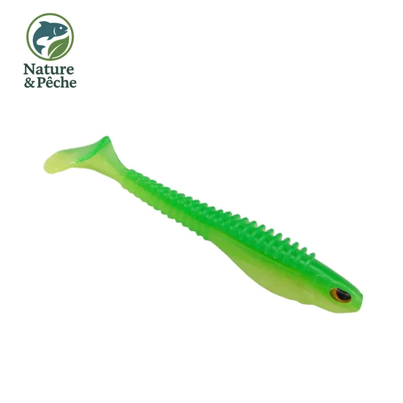 Pack de 6 Leurres Souples Kes Fishing SN100 – 4 pouces / 7,5 g