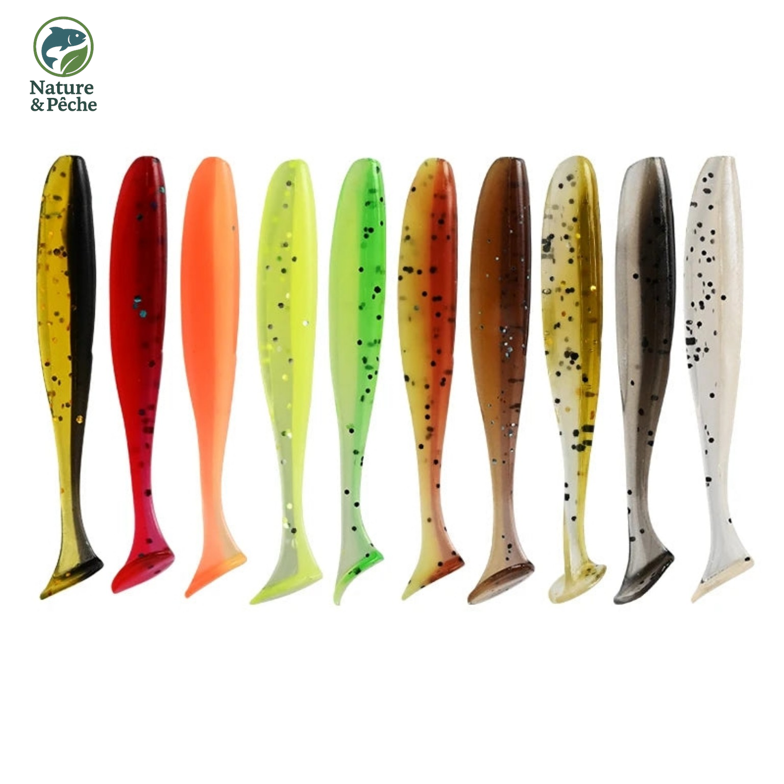 Pack MEREDITH JXS01 – Leurres Souples 50 à 100 mm | Polyvalence Mer & Eau Douce