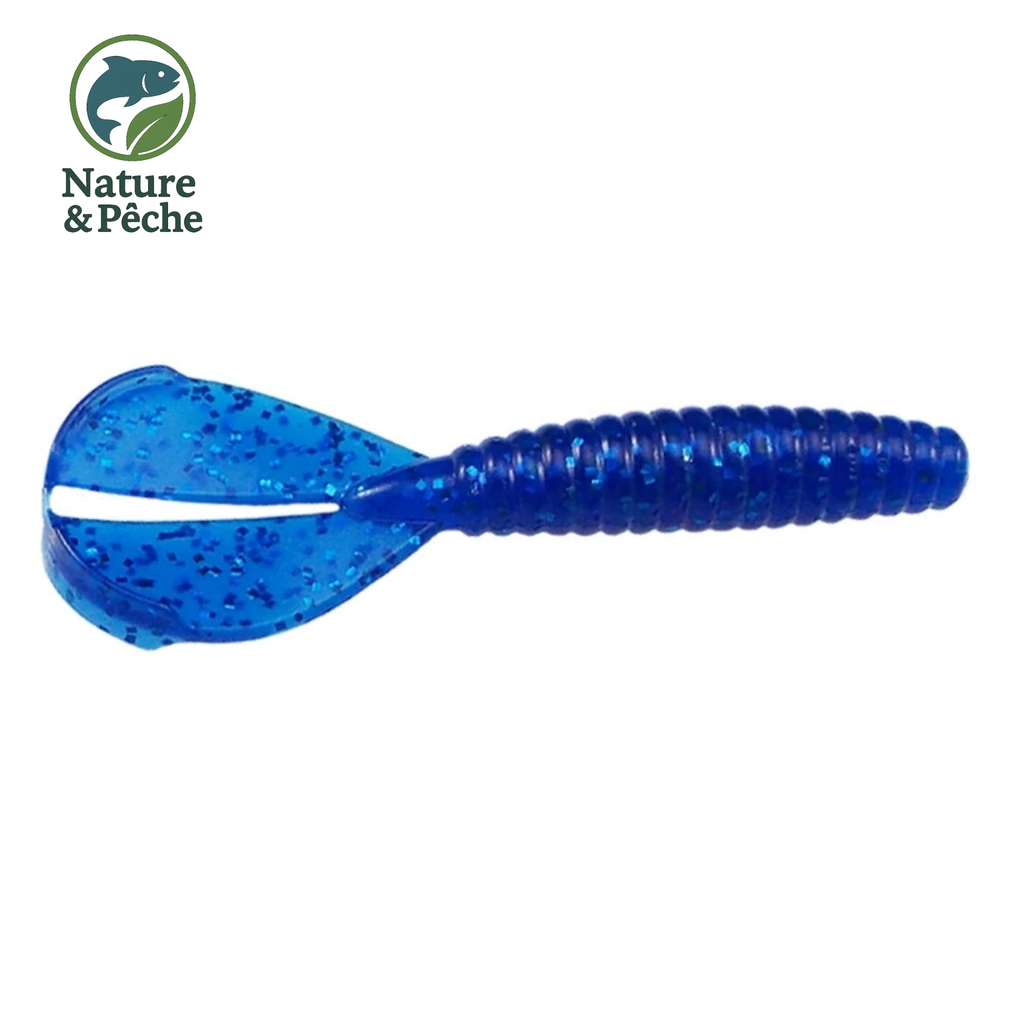 KESFishing Twin Tail Craw – 90 mm / 6,4 g | Leurre Finesse Bass, Sandre, Perche
