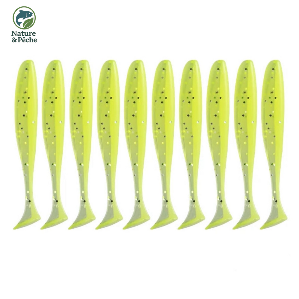 Pack MEREDITH JXS01 – Leurres Souples 50 à 100 mm | Polyvalence Mer & Eau Douce