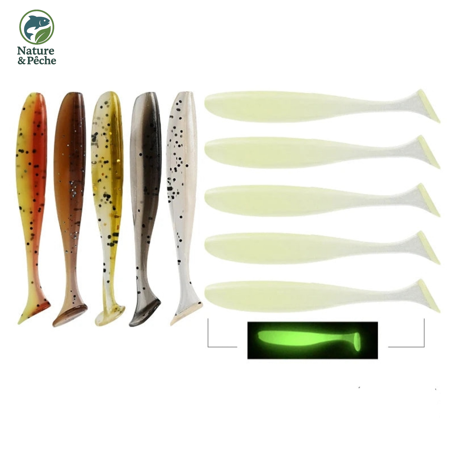 Pack MEREDITH JXS01 – Leurres Souples 50 à 100 mm | Polyvalence Mer & Eau Douce