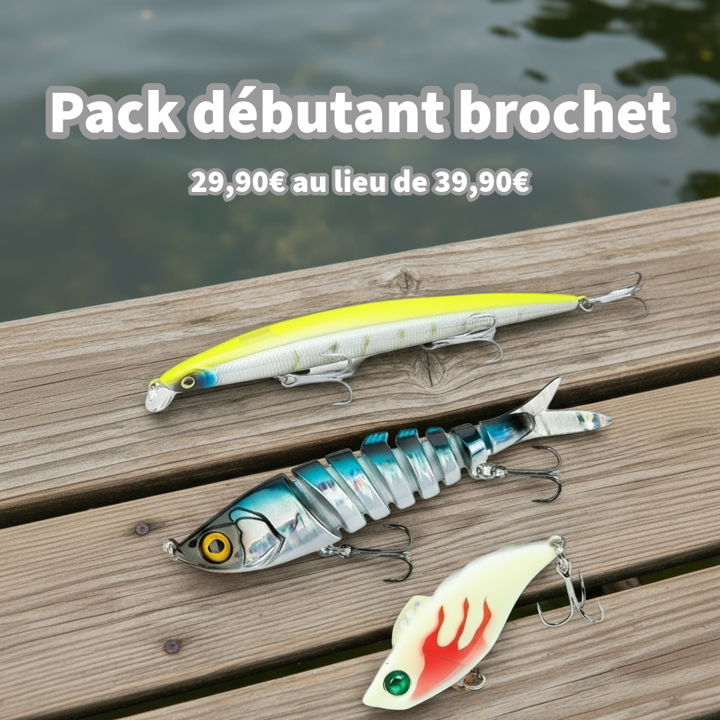 Pack Débutant Brochet – 3 Leurres KINGDOM