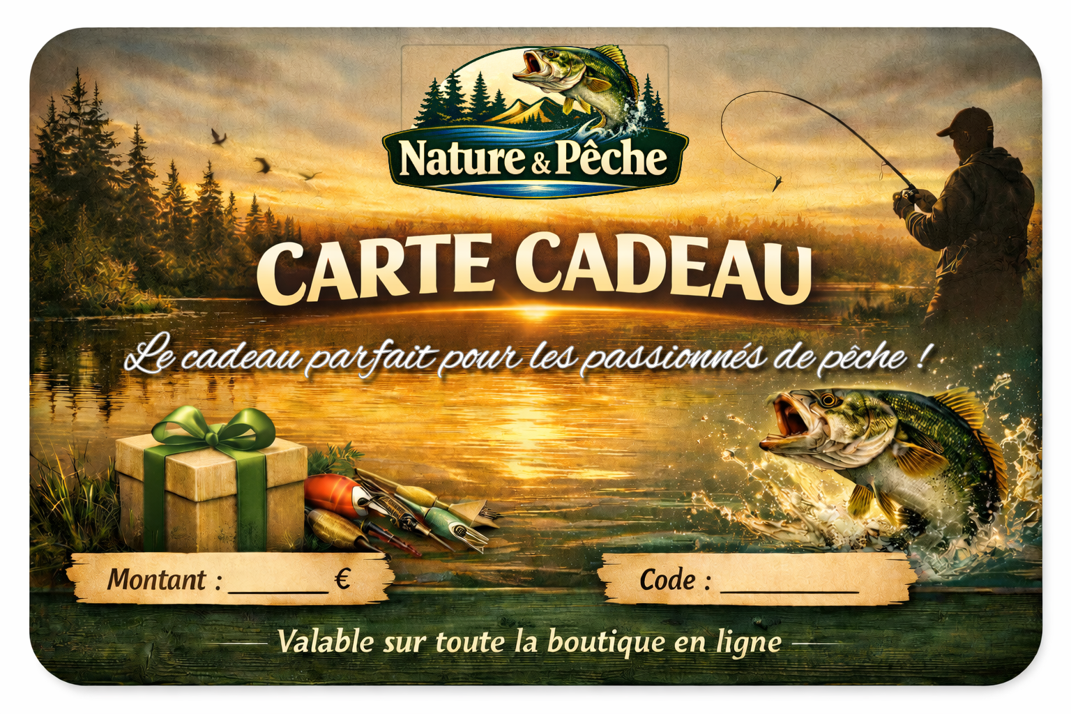 Carte Cadeau Nature & Pêche