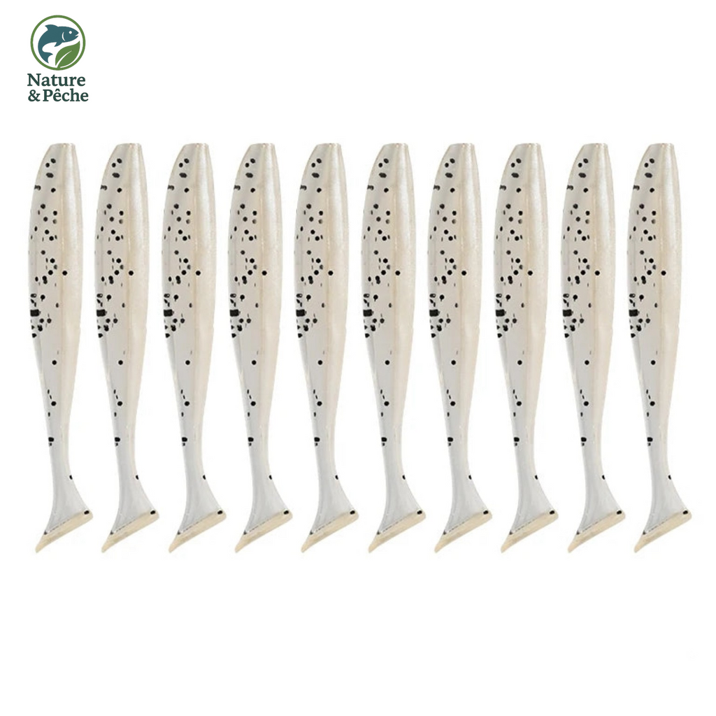 Pack MEREDITH JXS01 – Leurres Souples 50 à 100 mm | Polyvalence Mer & Eau Douce